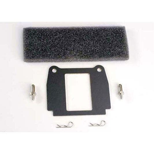 Discontinued - Hold-down plate battery/ hold-down posts (2)/ foam adhesive pads (2)/ body clips (2)