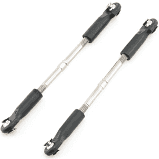 Turnbuckles toe link 61mm (96mm center to center) (2) (assembled with rod ends and hollow balls) (fits Stampede)