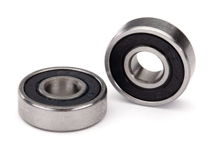 Ball bearing black rubber sealed (6x16x5mm) (2)