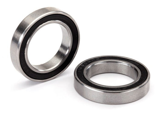 Ball bearing black rubber sealed stainless (17x26x5) (2)