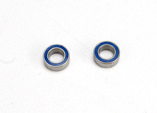 Ball bearings blue rubber sealed (4x7x2.5mm) (2)