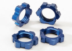 Wheel nuts splined 17mm (blue-anodized) (4)