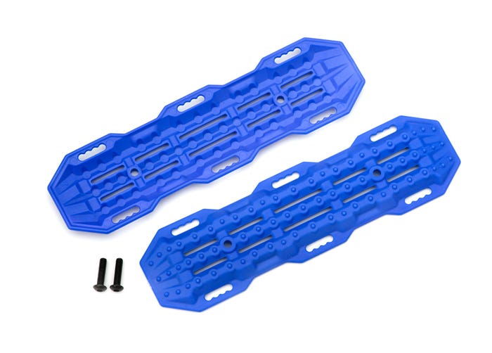 Traction boards blue/ mounting hardware