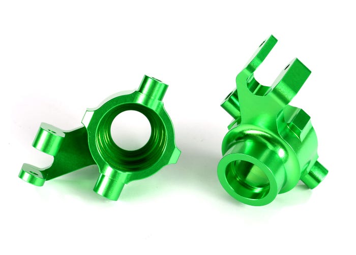 Steering blocks 6061-T6 aluminum (green-anodized) left & right