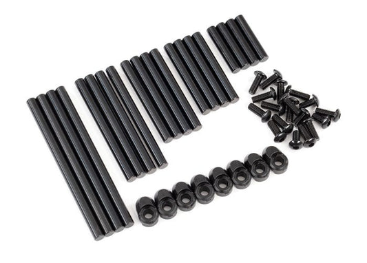 Suspension pin set complete (hardened steel) 4x64mm (4) 4x22mm (4) 4x38mm (4) 4x33mm (4) 4x47mm (4)/ 3x8mm BCS (14)/ 3x6mm BCS (4)/ retainers (8)