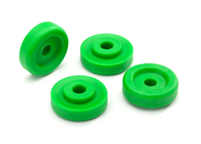 Wheel washers green (4)