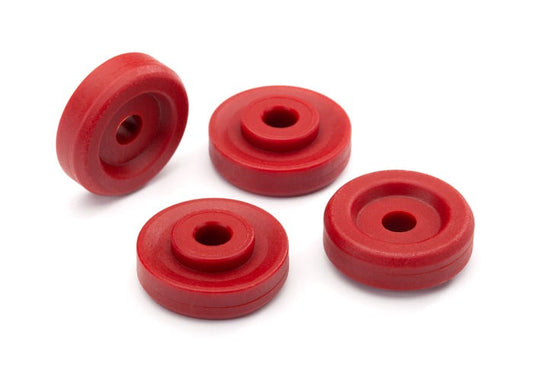 Wheel washers red (4)