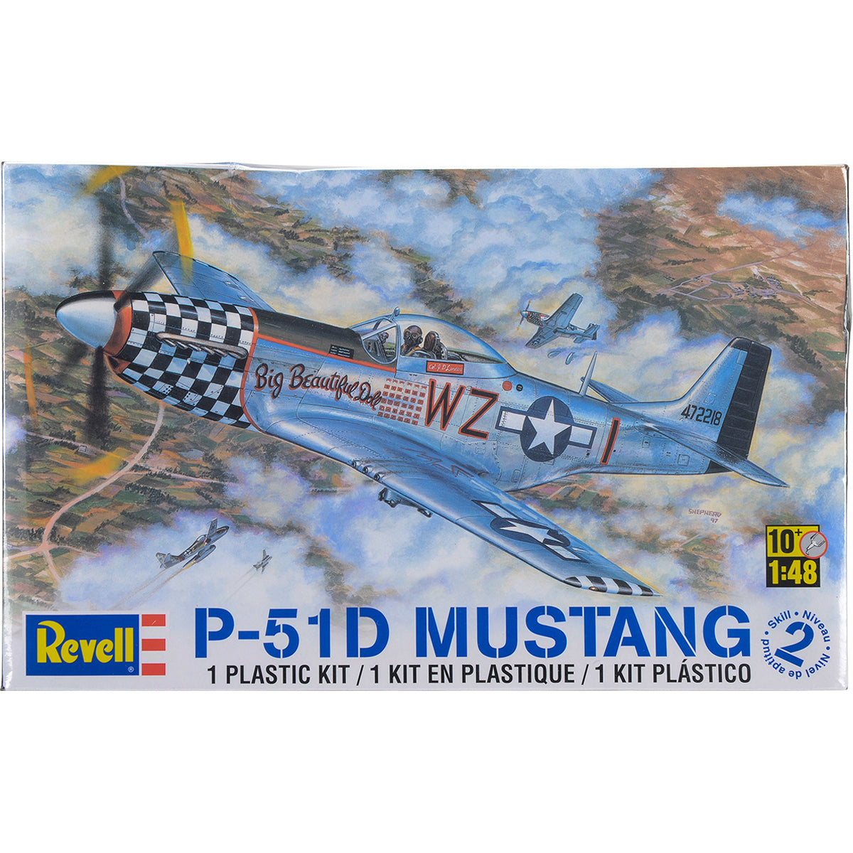 Plastic Model Kit-P-51D Mustang 1:48