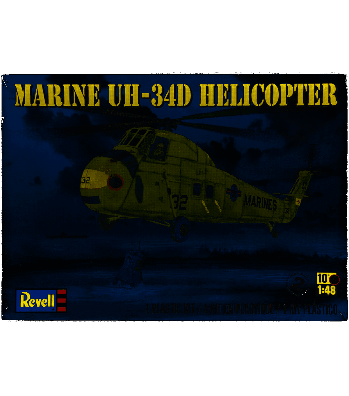 Plastic Model Kit-Marine UH-34 D Helicopter 1:48