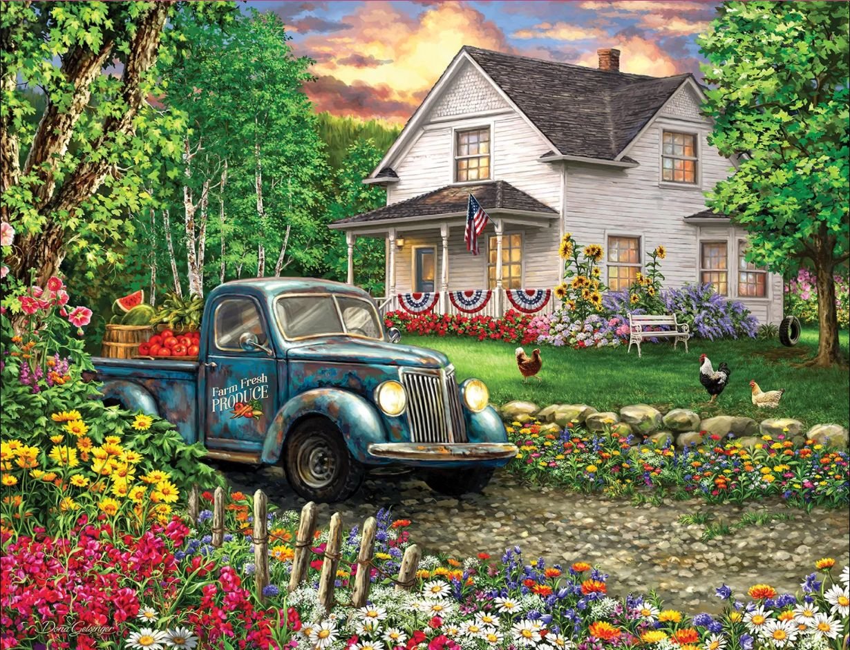 Simpler Times 500 Piece Jigsaw Puzzle