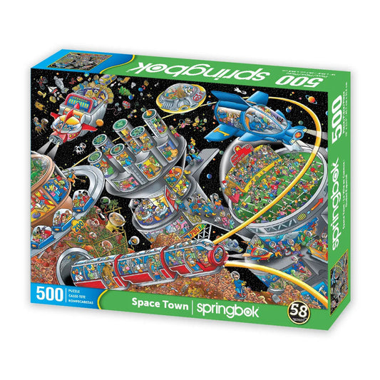 Space Town 500 Piece Jigsaw Puzzle