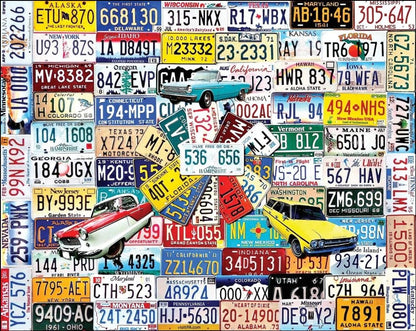 State Plates (1259PZ) - 550 Piece Jigsaw Puzzle