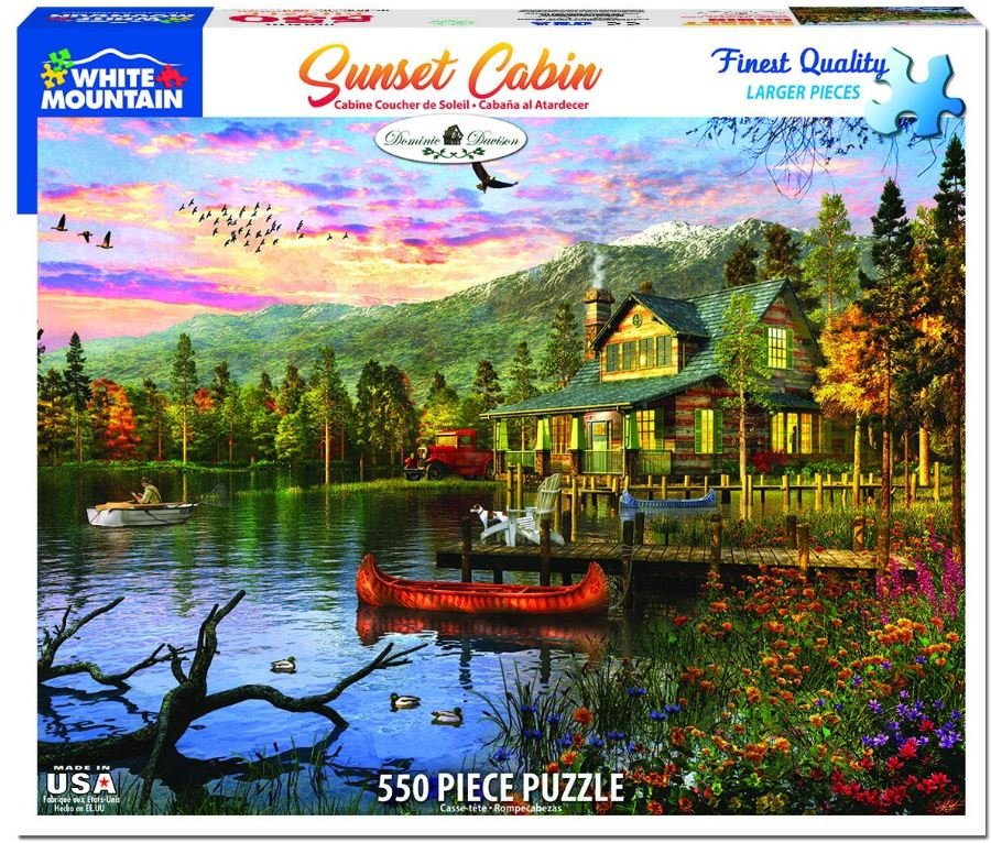 Sunset Cabin (1416PZ) - 550 Piece Jigsaw Puzzle