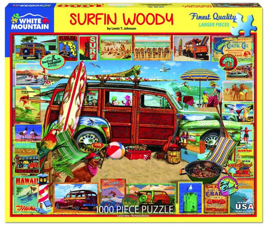 Surfin Woodie (1501PZ) - 1000 Piece Jigsaw Puzzle