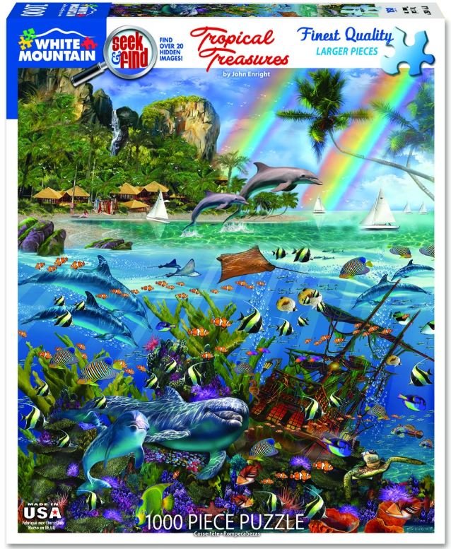 Tropical Treasures (1517pz) - Seek & Find - 1000 Piece Jigsaw Puzzle