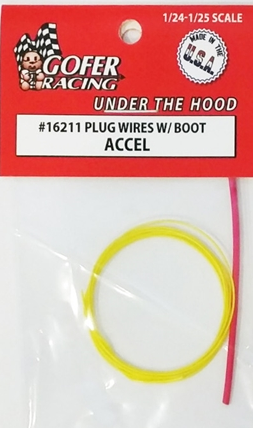 YELLOW PLUG WIRE W/BOOTS