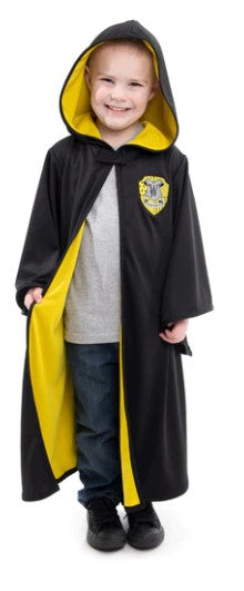 Yellow Hooded Wizard Robe - L/XL (5-9 yrs.)