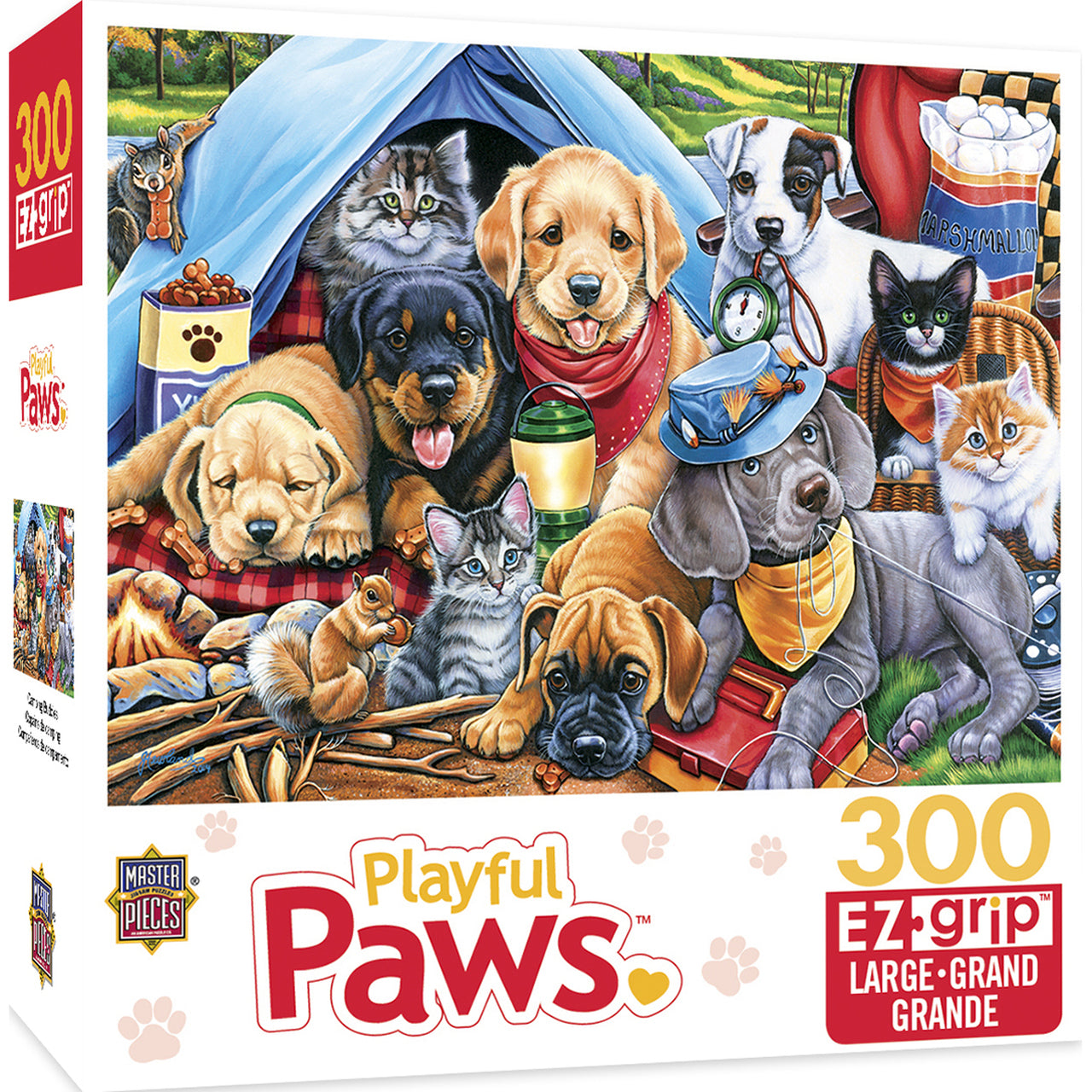 Playful Paws - Camping Buddies 300pc EzGrip Puzzle