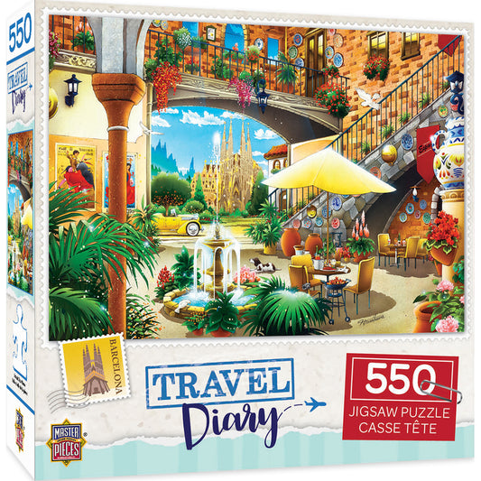 Travel Diary - Barcelona 550pc Puzzle