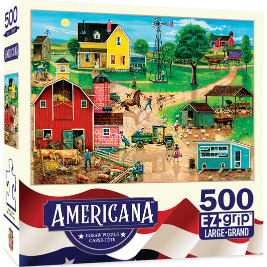 Americana - After the Chores 500pc EzGrip Puzzle