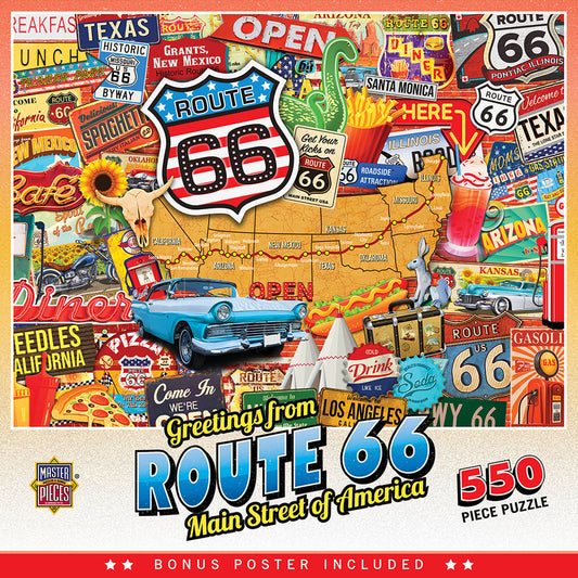 Greetings From - Route 66 550pc Puzzle