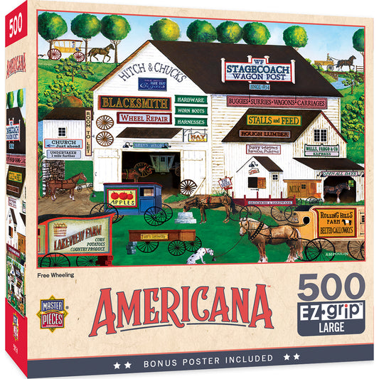 Americana - Free Wheeling 500pc EzGrip Puzzle