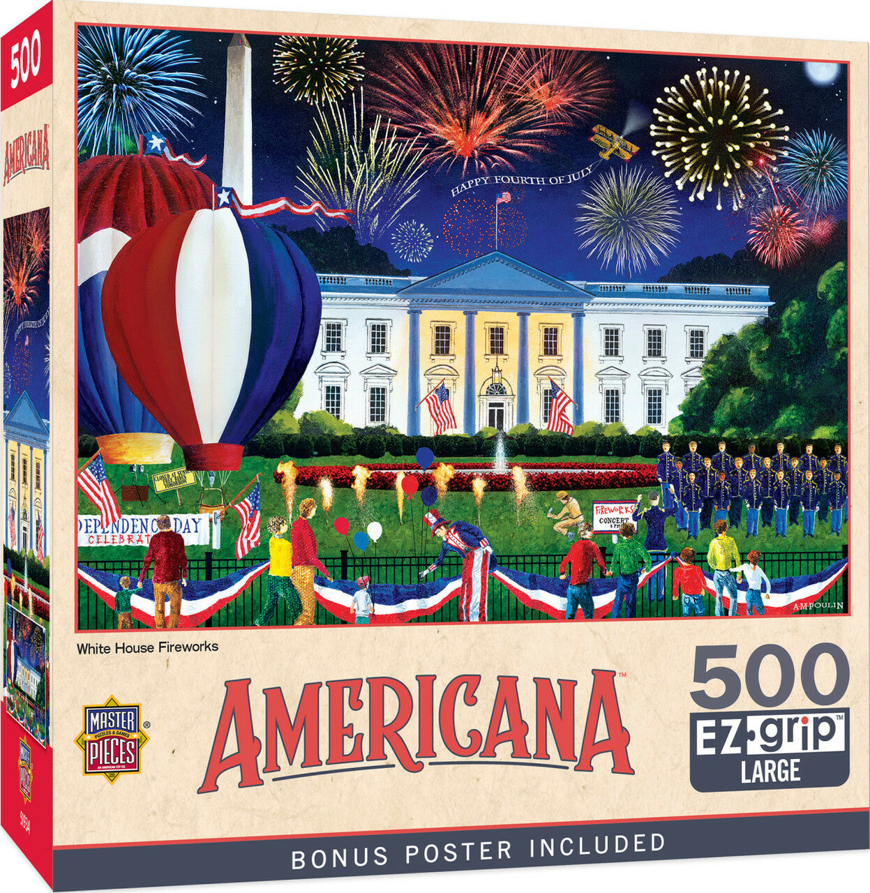 Americana - White House Fireworks 500pc EzGrip Puzzle