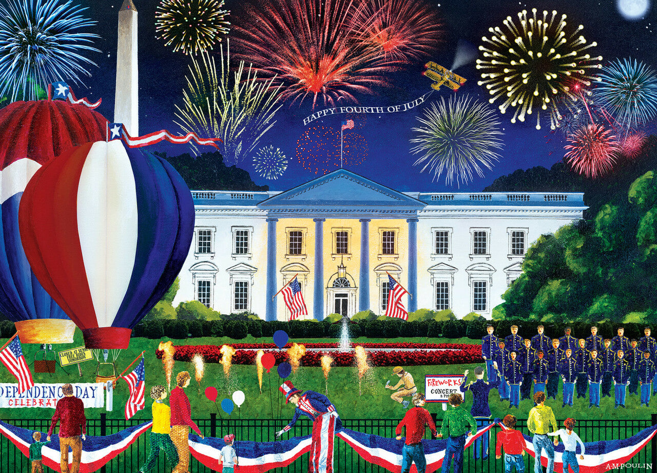 Americana - White House Fireworks 500pc EzGrip Puzzle