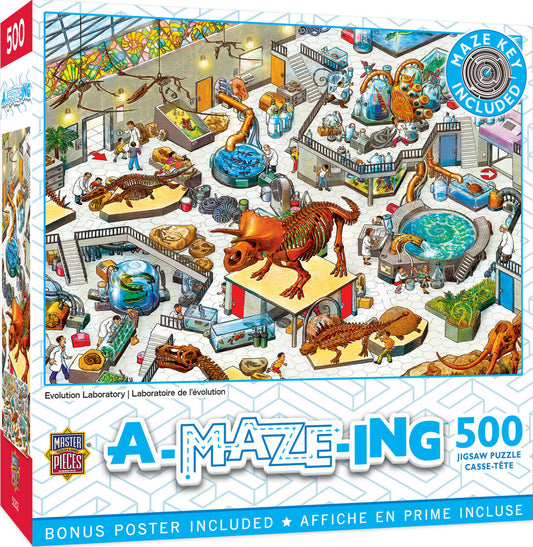 A-Maze-Ing - Evolution Laboratory 500pc Puzzle