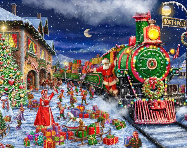 Santa Express 1000 Piece Jigsaw Puzzle