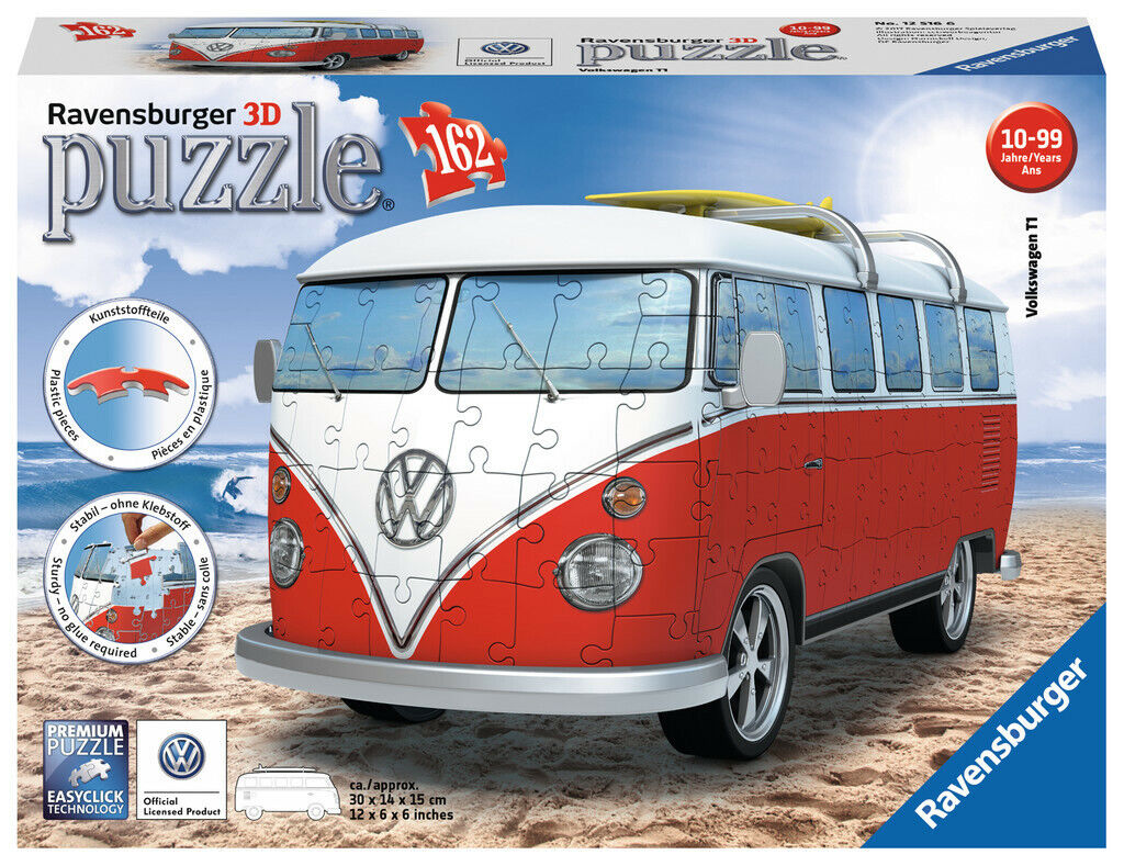 VW Bus T1 3D 162 pc Puzzle