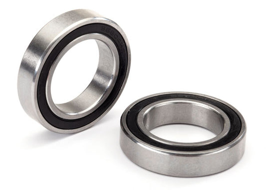 Ball bearing black rubber sealed stainless (20x32x7mm) (2)