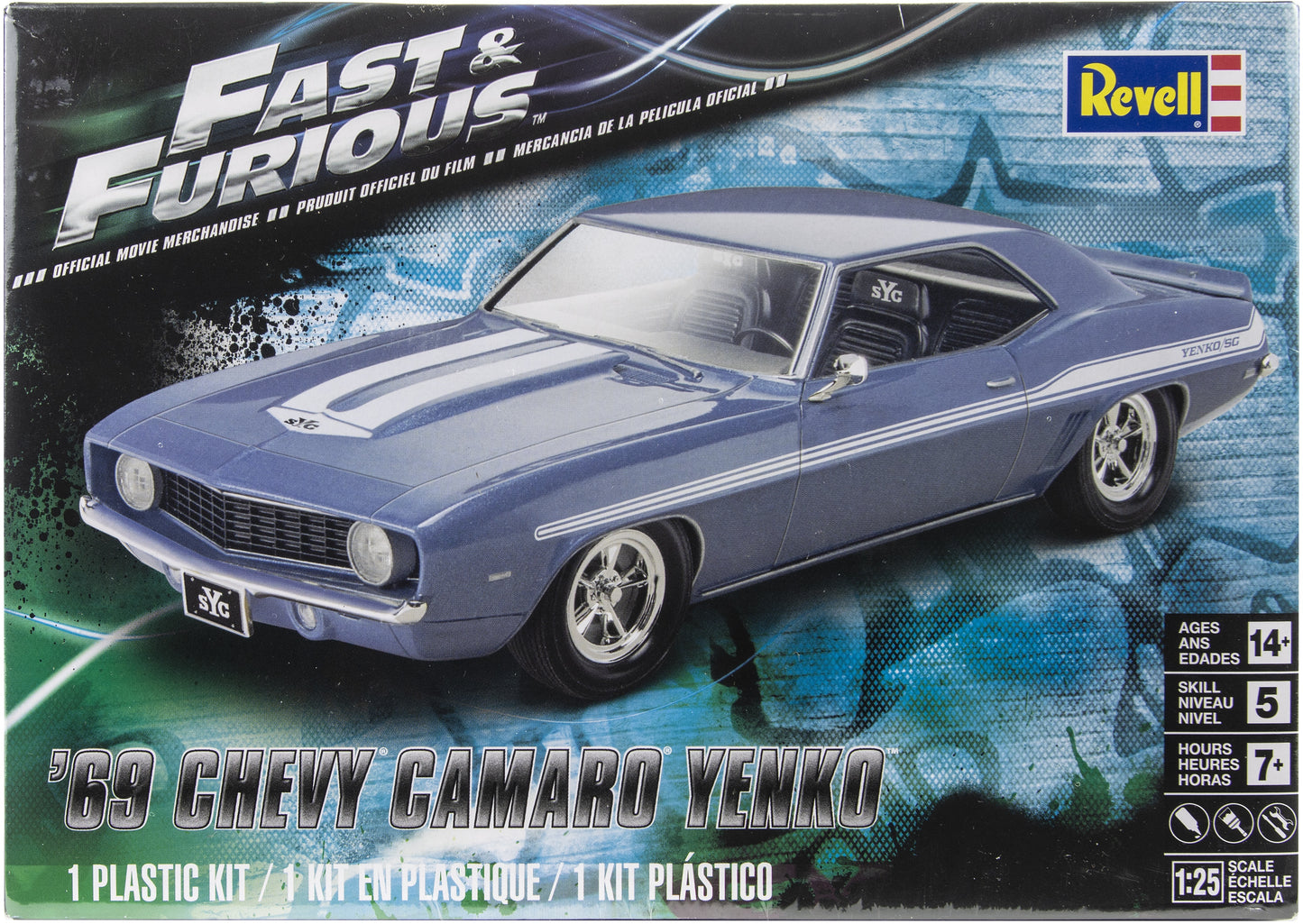 Plastic Model Kit-69 Chevy Camaro Yenko 1:25