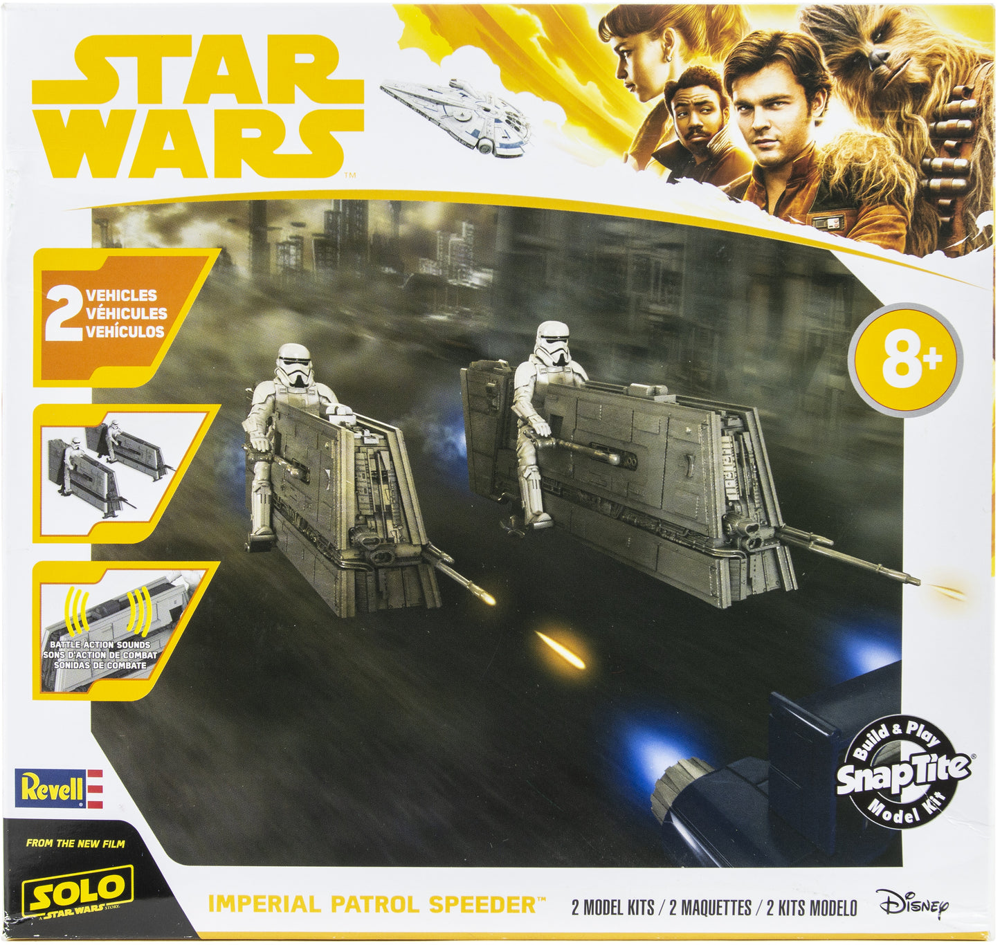 Snap Tite Plastic Model Kit-Imperial Patrol Speeder 1:28