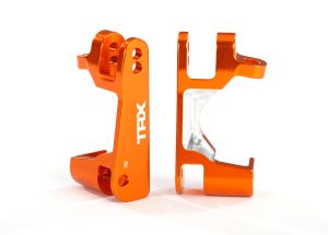 Caster blocks (c-hubs) 6061-T6 aluminum (orange-anodized) left & right