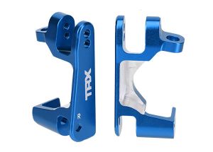 Caster blocks (c-hubs) 6061-T6 aluminum (blue-anodized) left & right