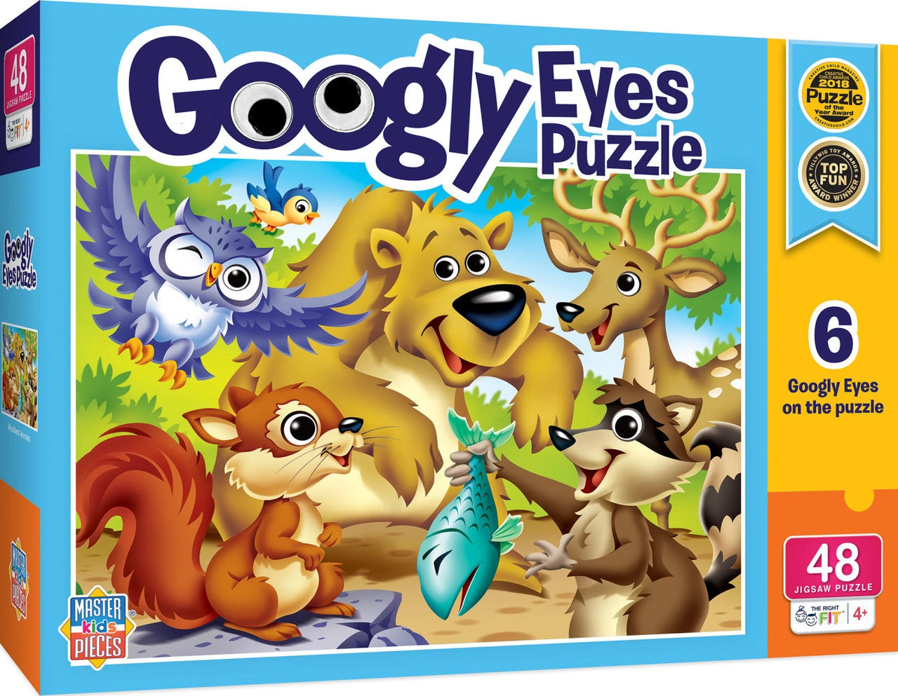 Googly Eyes - Woodland Animals 48pc Puzzle