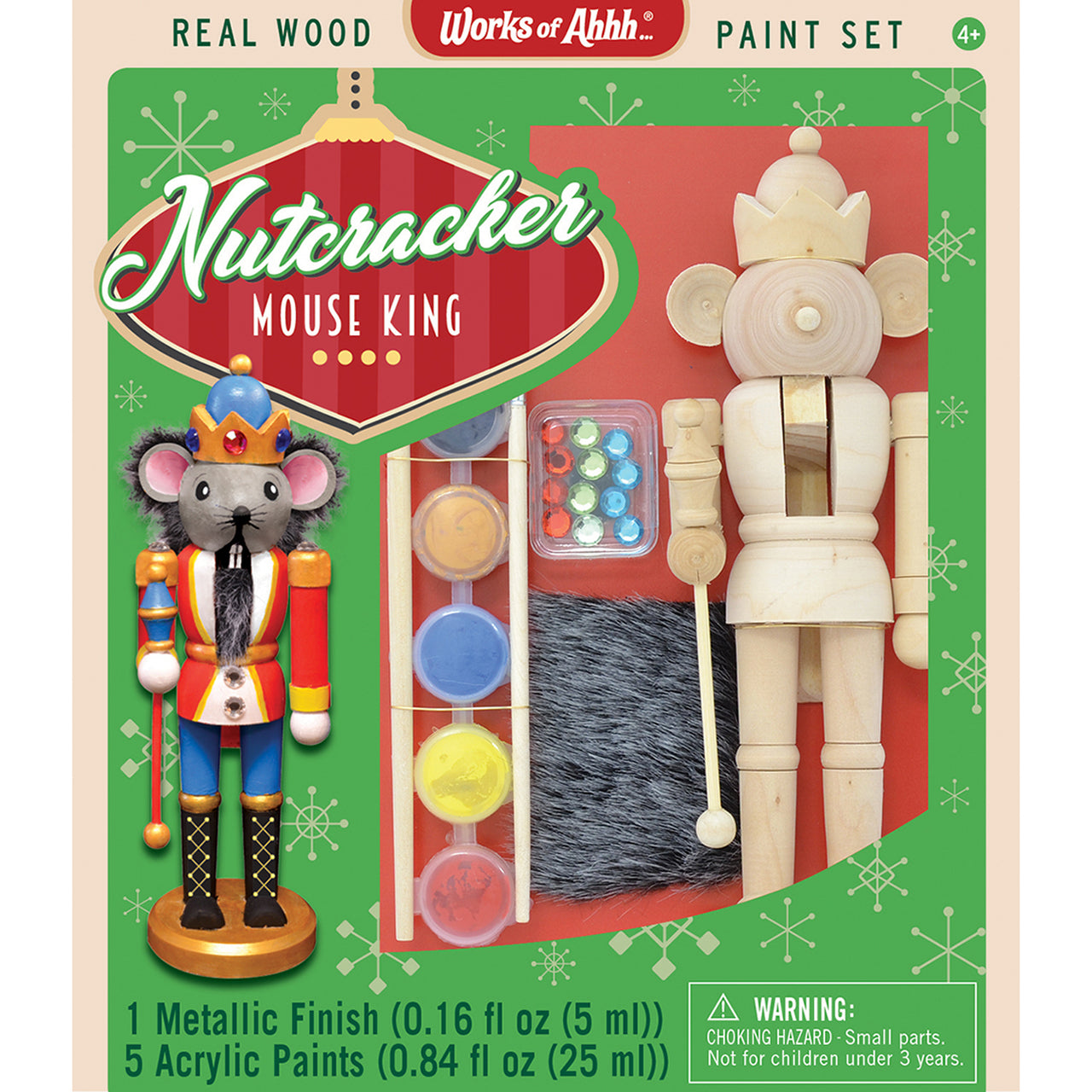 NUTCRACKER MOUSE KING HOLIDAY WOOD PAINT KIT