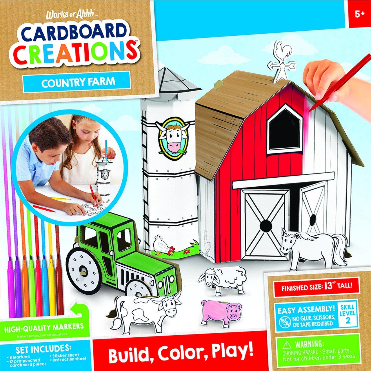 COUNTRY FARM BUILDABLE CARDBOARD CREATIONS KIT