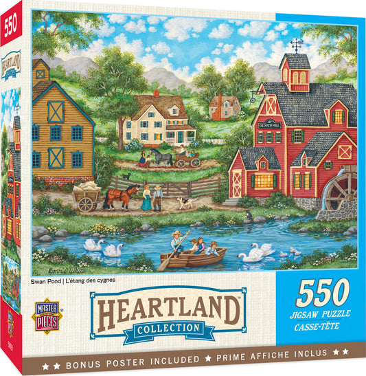 Heartland Collection - Swan Pond 550pc Puzzle