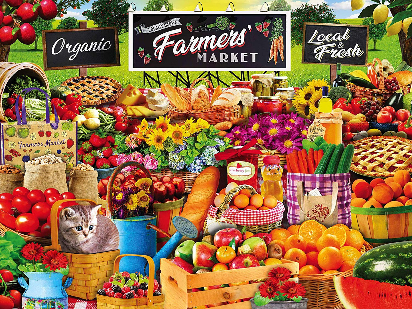 FARMER'S MARKET - LOCALLY GROWN - 750 PIECE JIGSAW PUZZLE