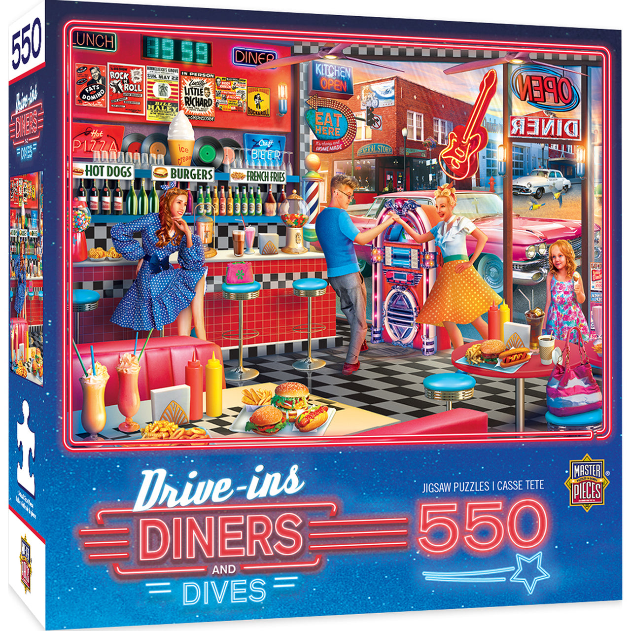 Drive-Ins Diners and Dives - Good Times Diner 550pc Puzzle