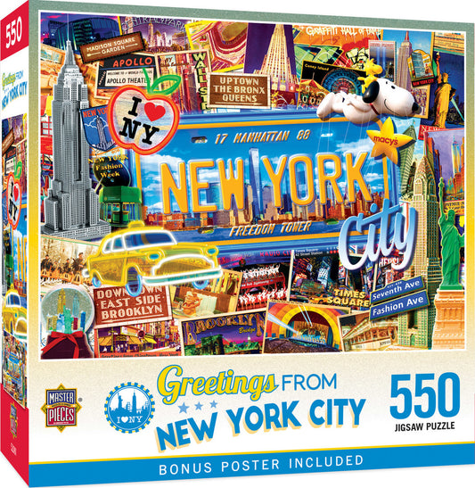 Greetings From - New York City 550pc Puzzle