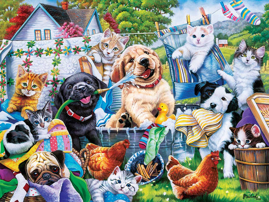 Playful Paws - Washing Time 300pc EzGrip Puzzle