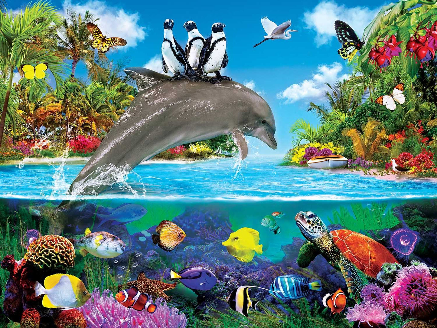 Tropics - Dolphin Ride 300pc EzGrip Puzzle