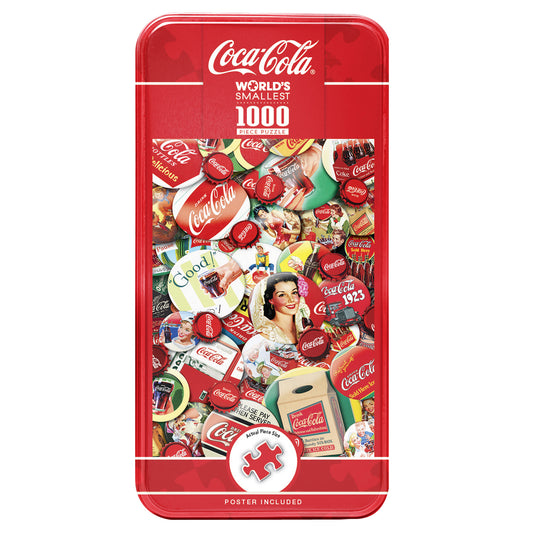 Coca-Cola - Worlds Smallest 1000pc Puzzle in a Tin