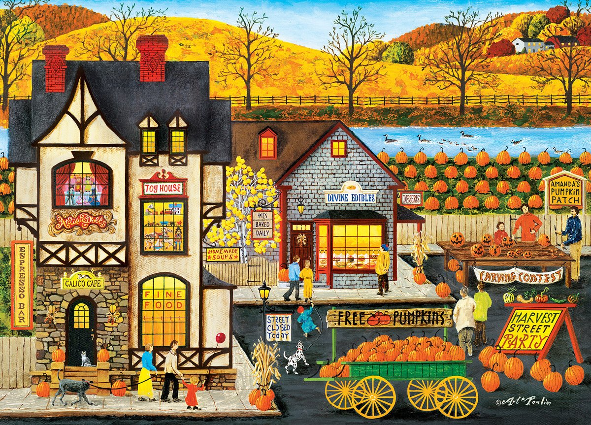 Americana - Harvest Street Party 500pc EzGrip Puzzle