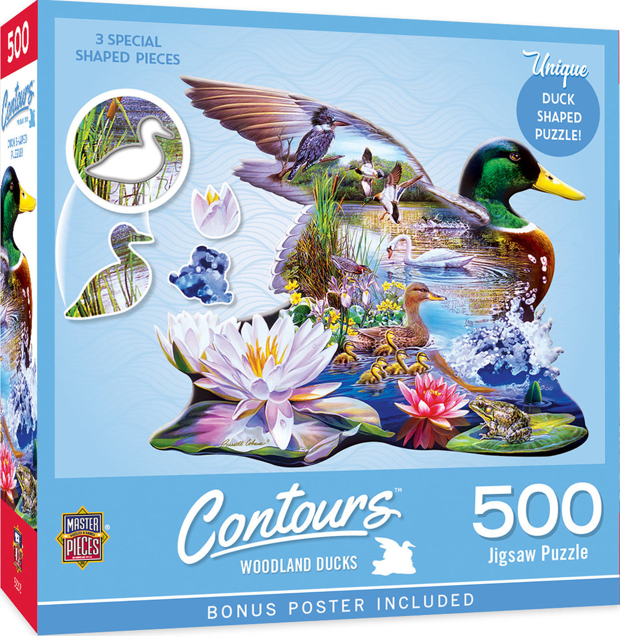 Contours - Woodland Ducks 500pc Shaped Puzzle