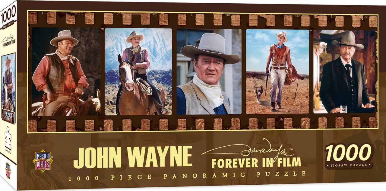 John Wayne - Forever in Film 1000pc Panoramic Puzzle