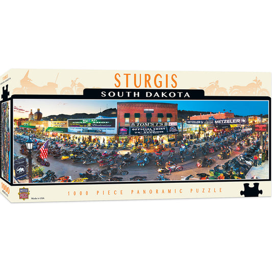 CITYSCAPES - STURGIS 1000 PIECE PANORAMIC JIGSAW PUZZLE